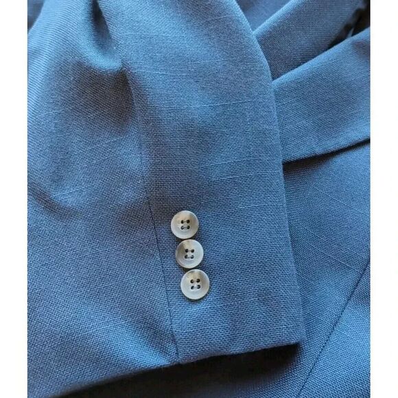 Haggar Blue Jacket Blazer Mens Size 40 Excellent Condition - Picture 6 of 6